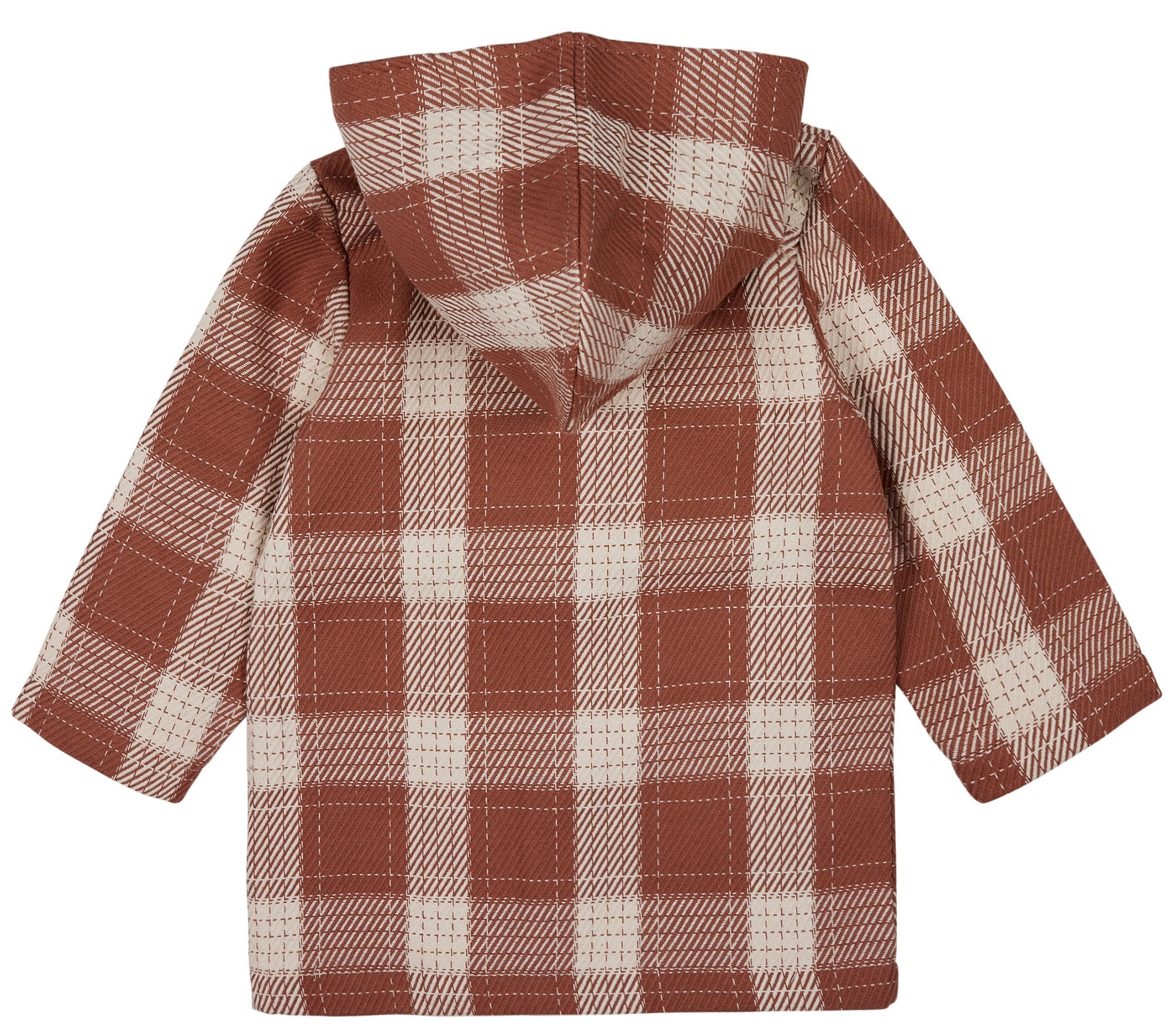  - Karierter Kurzmantel - loud + proud - 3117-Nougat-86/92