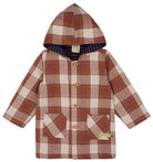  - Karierter Kurzmantel - loud + proud - 3117-Nougat-86/92