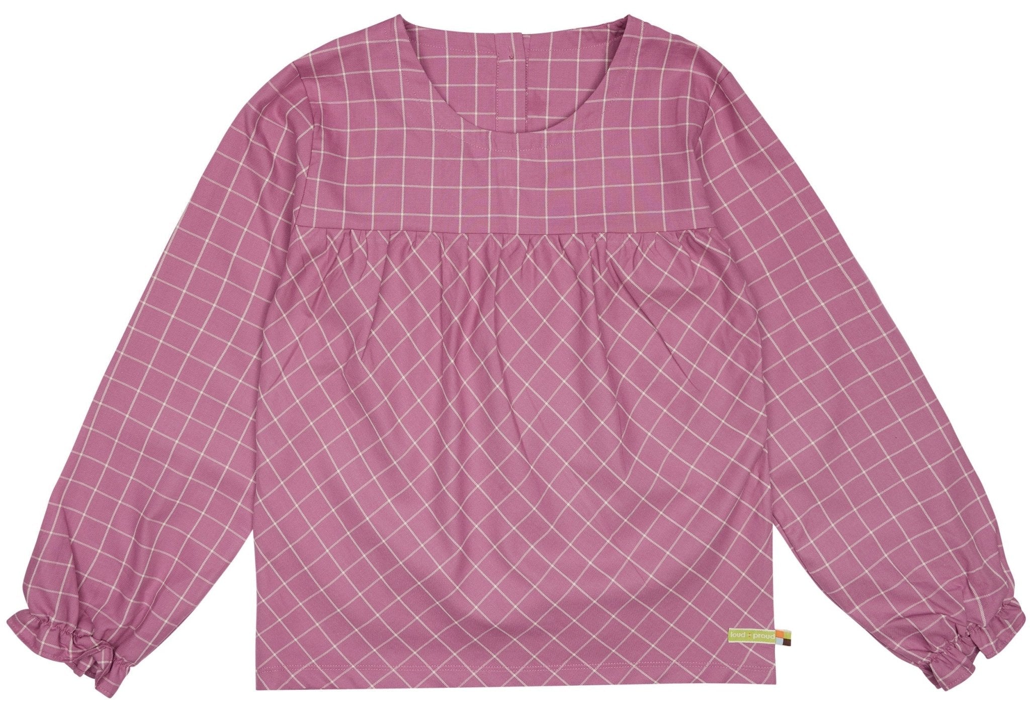 Karo Bluse - loud + proud - 1106K-grp-134/140