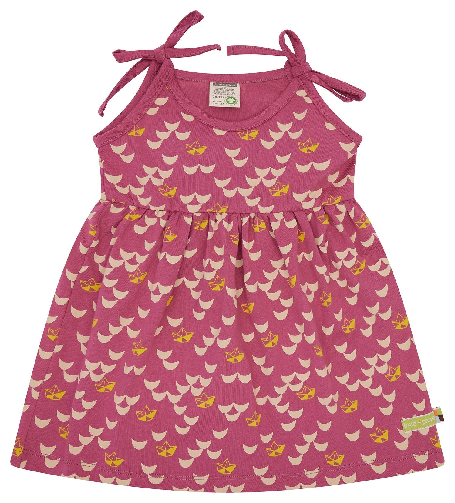 Kleid Druck - loud + proud - 6093 - rou - 74/80