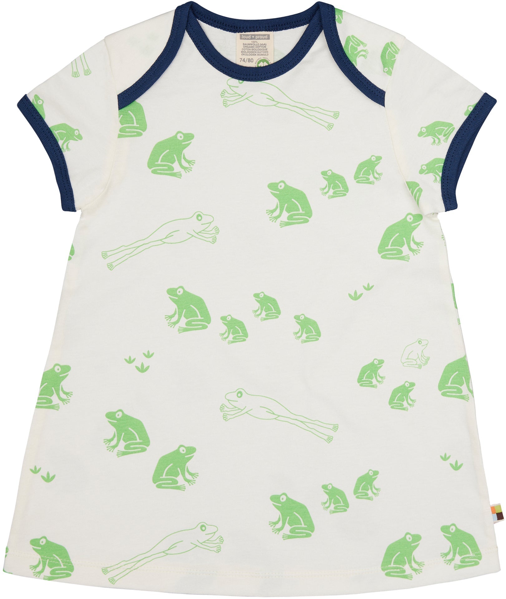Kleid Druck - loud + proud - 6078 - op - 74/80