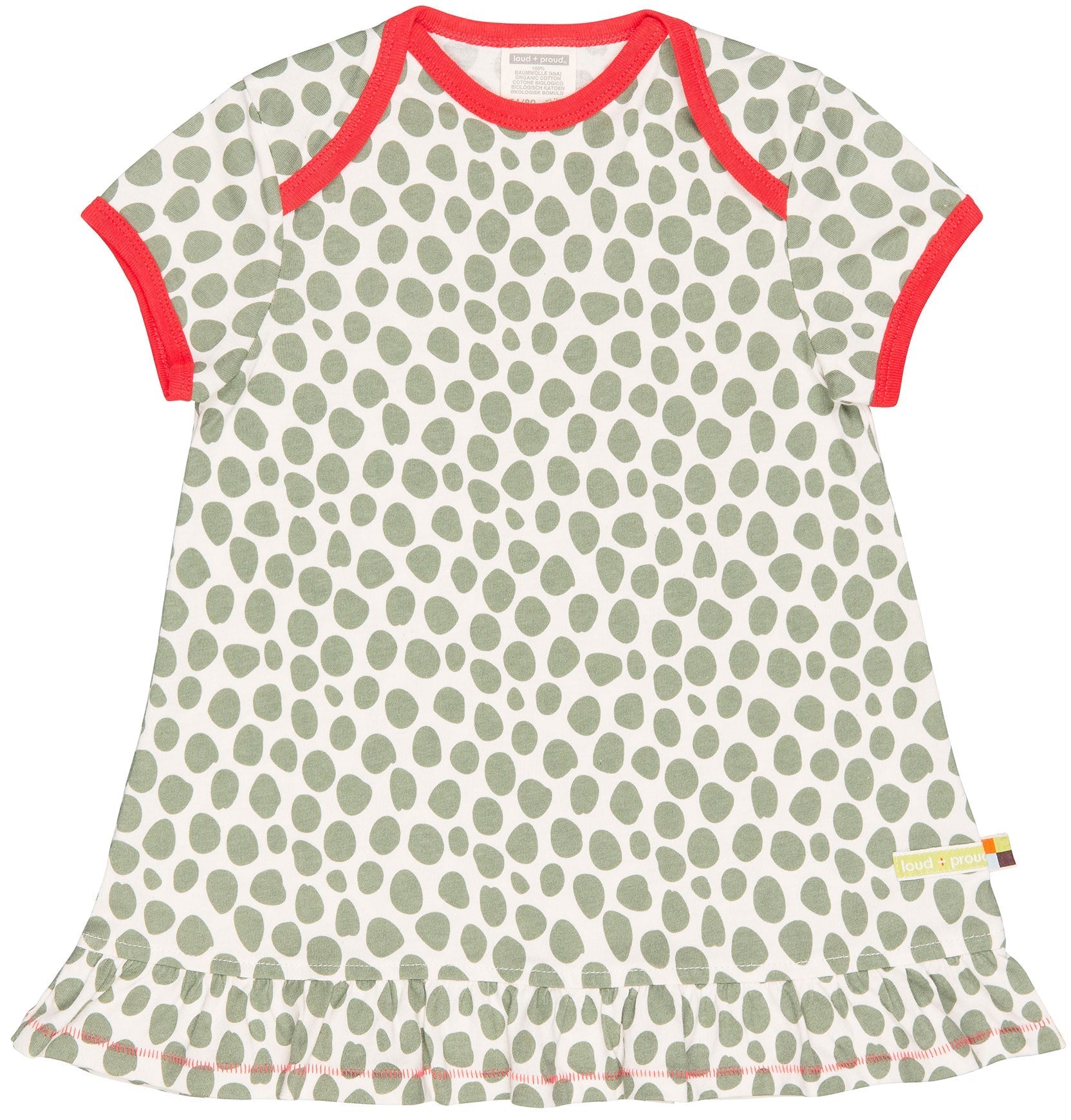  - Kleid, Druck - loud + proud - 6013-oli-62/68