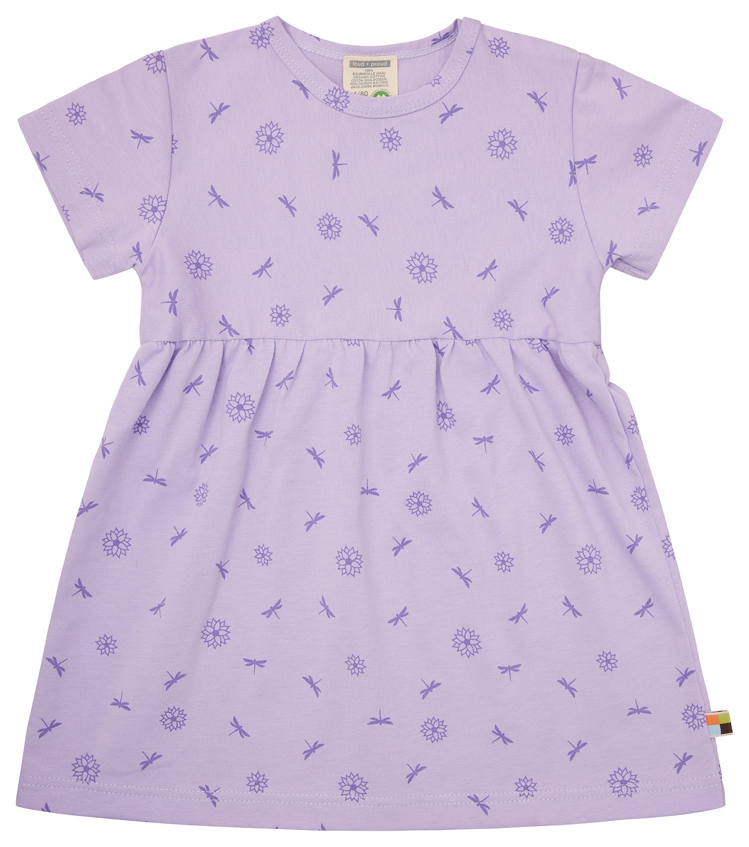 Kleid Druck - loud + proud - 6083 - lilp - 74/80