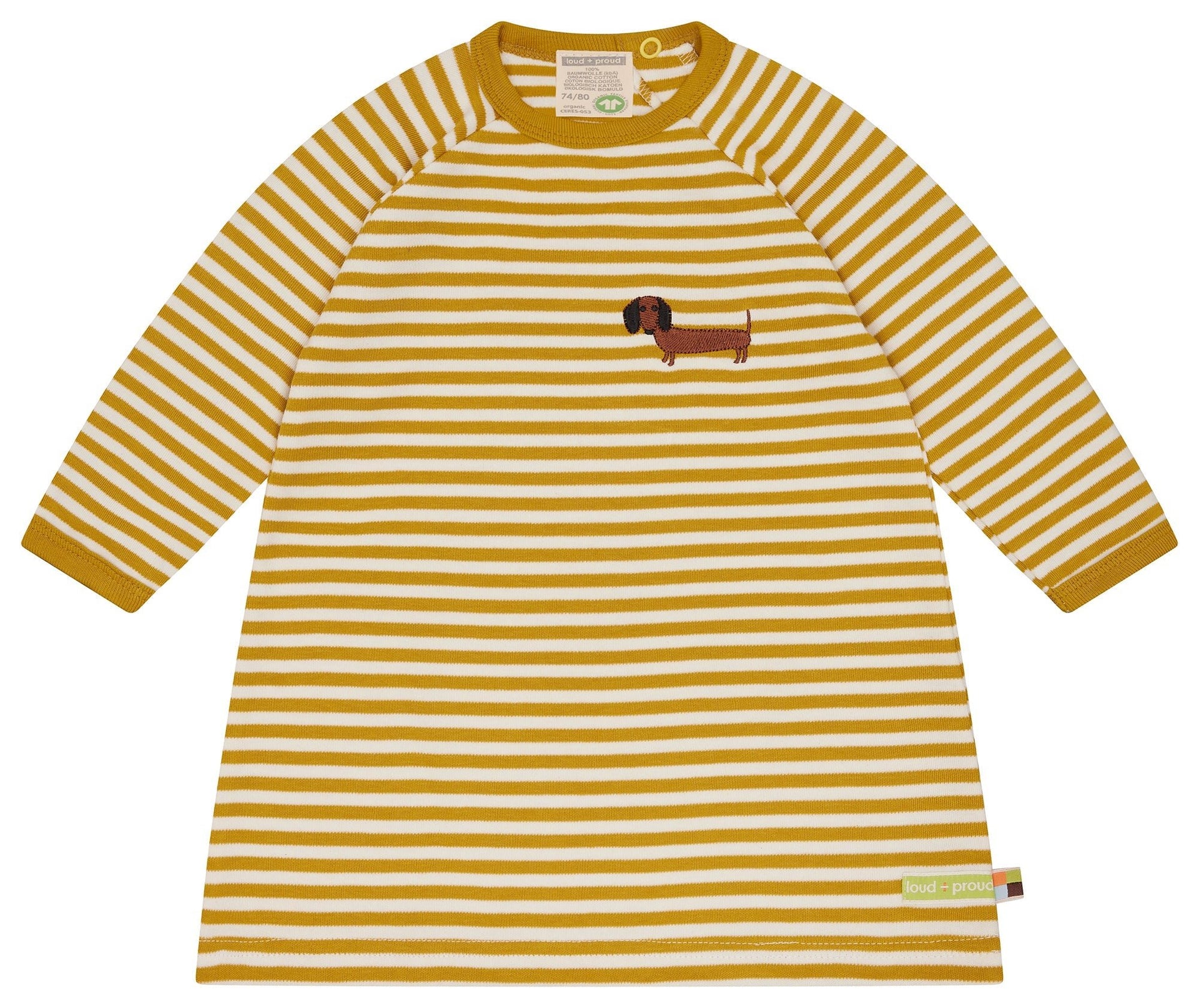 Interlock striped dress