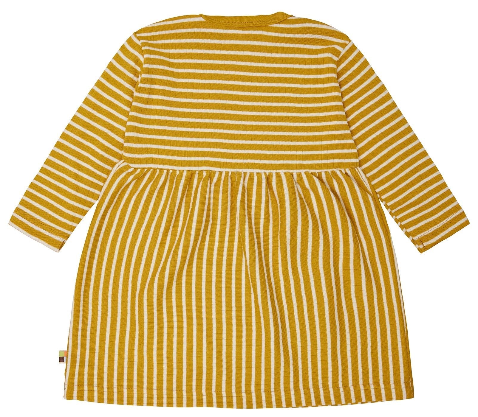  - Kleid langarm gestreift mit Rippe - loud + proud - 6086-cur-74/80