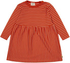 Kleid langarm gestreift mit Rippe - loud + proud - 6073 - ter - 74/80
