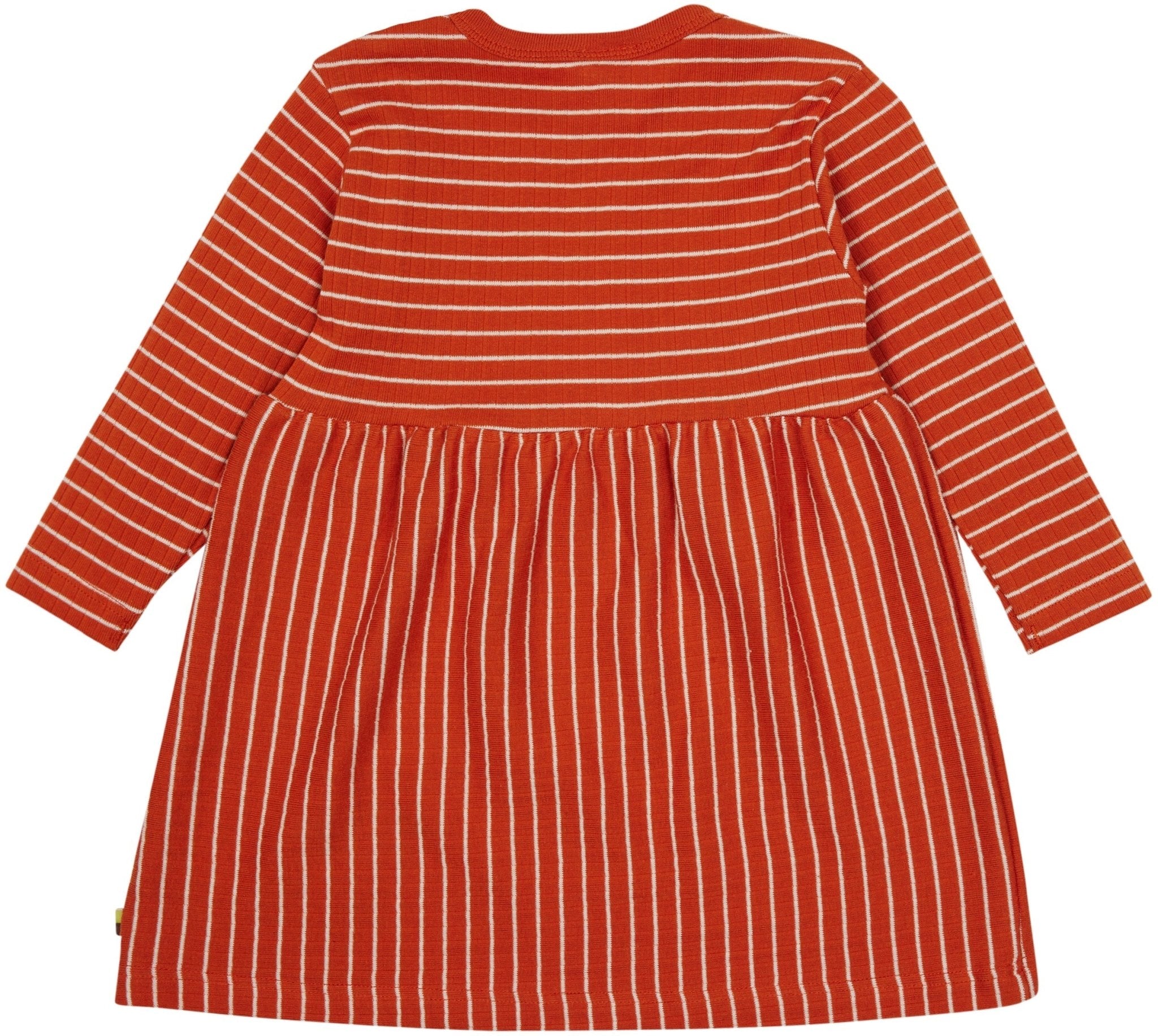 Kleid langarm gestreift mit Rippe - loud + proud - 6073 - ter - 74/80