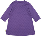 Kleid langarm mit Lochmuster - loud + proud - 6075 - vio - 74/80
