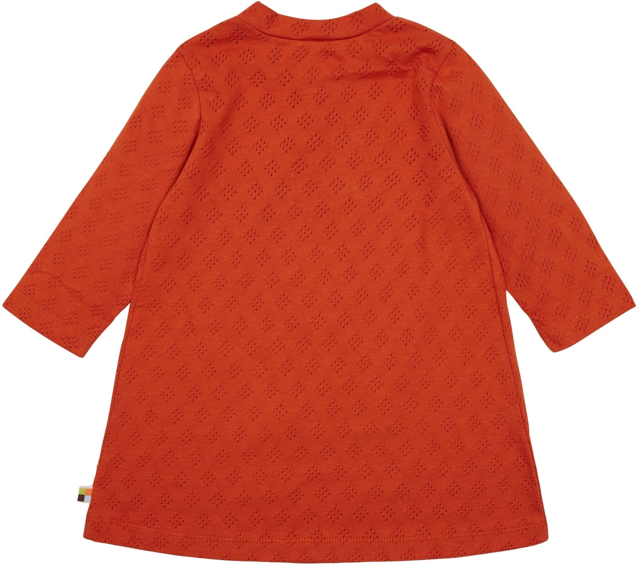 Kleid langarm mit Lochmuster - loud + proud - 6075 - ter - 74/80
