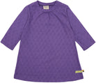 Kleid langarm mit Lochmuster - loud + proud - 6075 - vio - 74/80