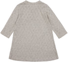 Kleid langarm mit Lochmuster - loud + proud - 6075 - sil - 74/80