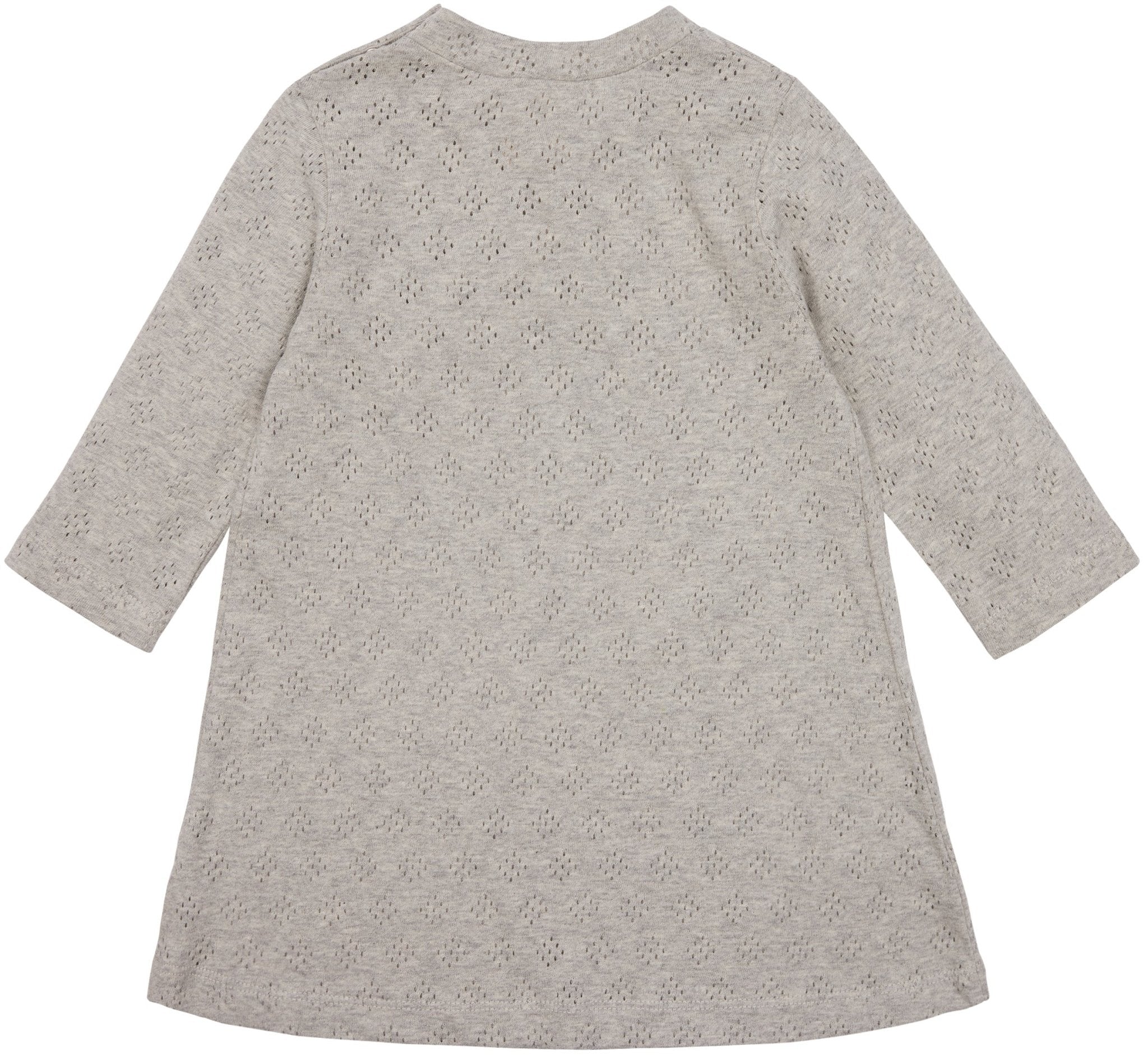 Kleid langarm mit Lochmuster - loud + proud - 6075 - sil - 74/80