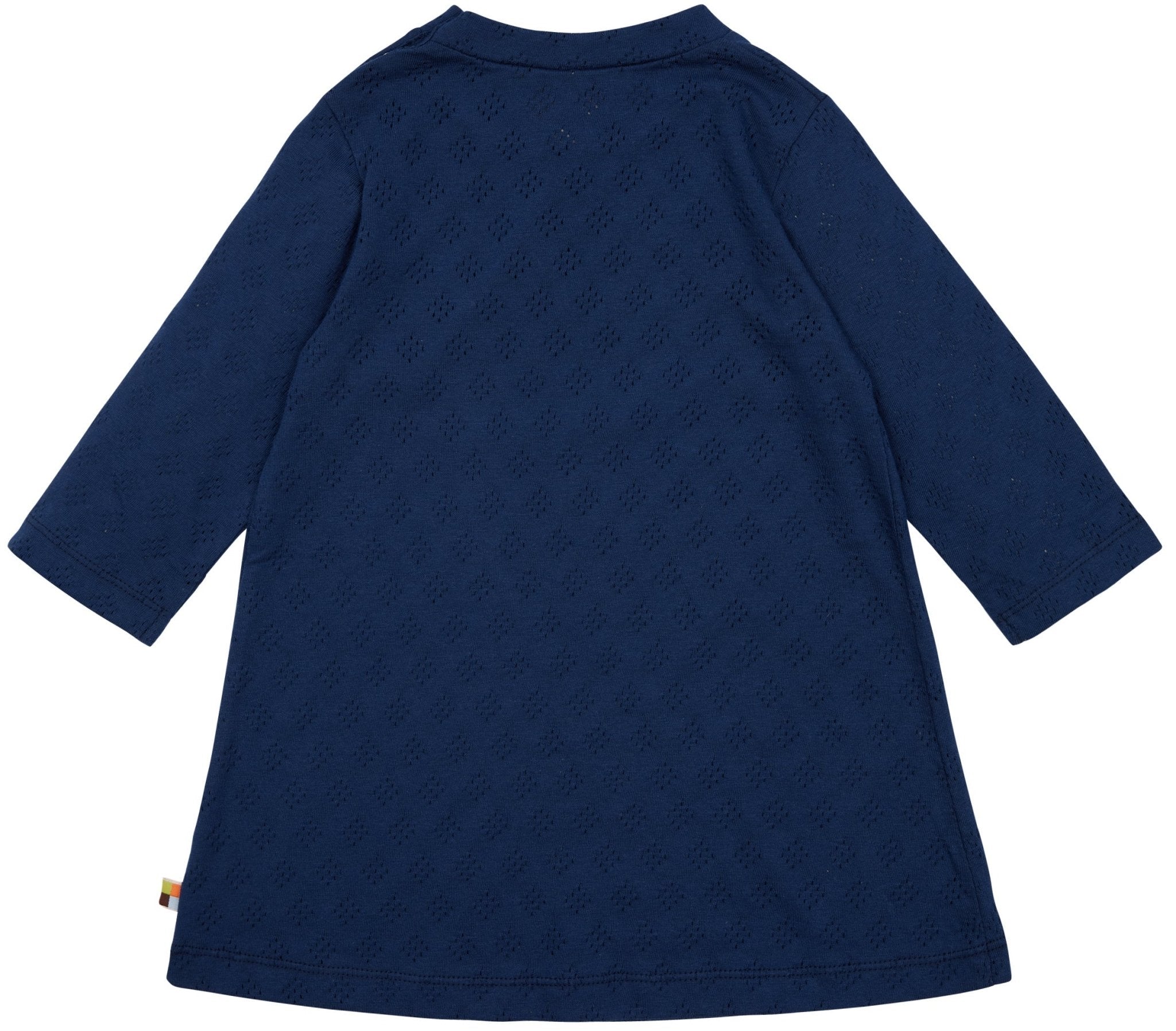 Kleid langarm mit Lochmuster - loud + proud - 6075 - ul - 74/80