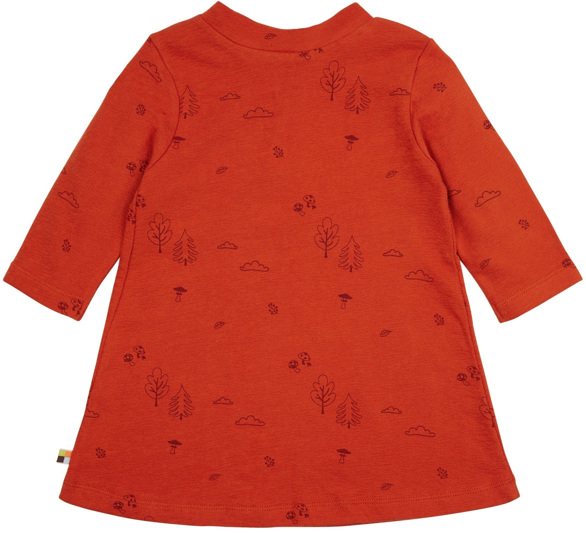 Kleid langarm Strukturstrick mit Druck - loud + proud - 6074 - ter - 74/80