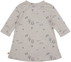 Kleid langarm Strukturstrick mit Druck - loud + proud - 6074 - sil - 74/80