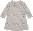 Kleid langarm Strukturstrick mit Druck - loud + proud - 6074 - sil - 74/80