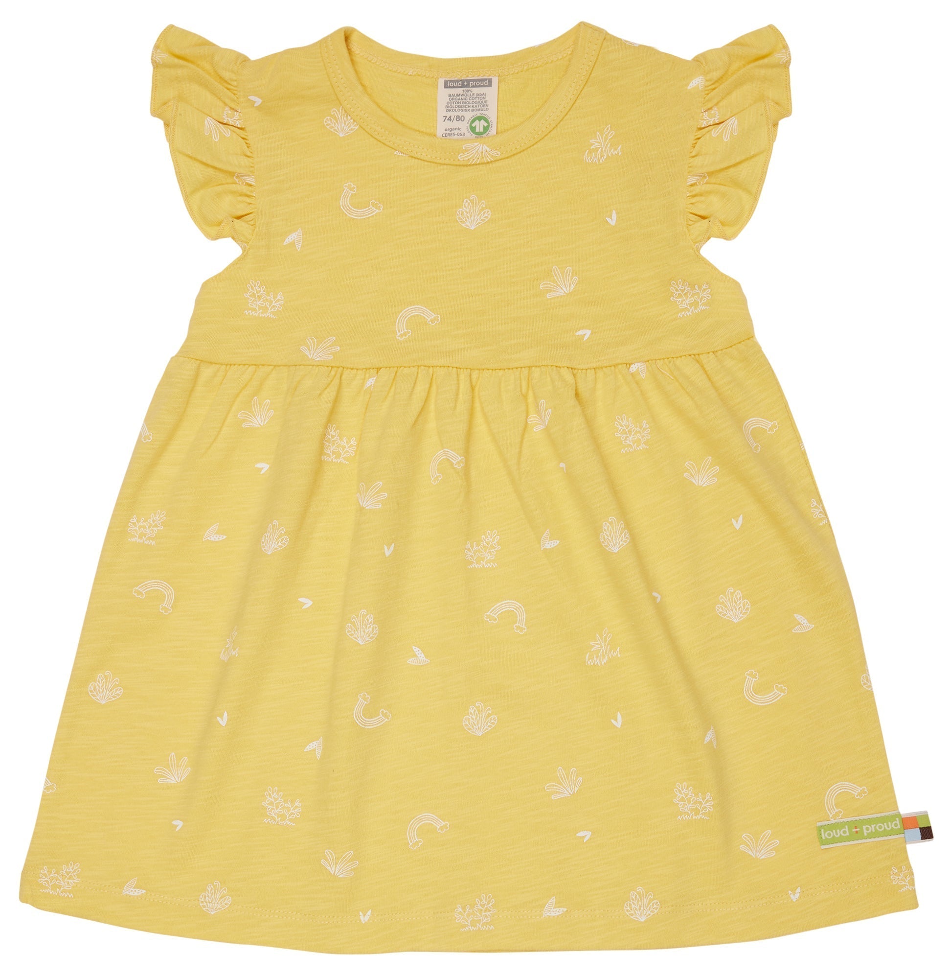 Kleid Slub Jersey - loud + proud - 6069 - gol - 74/80