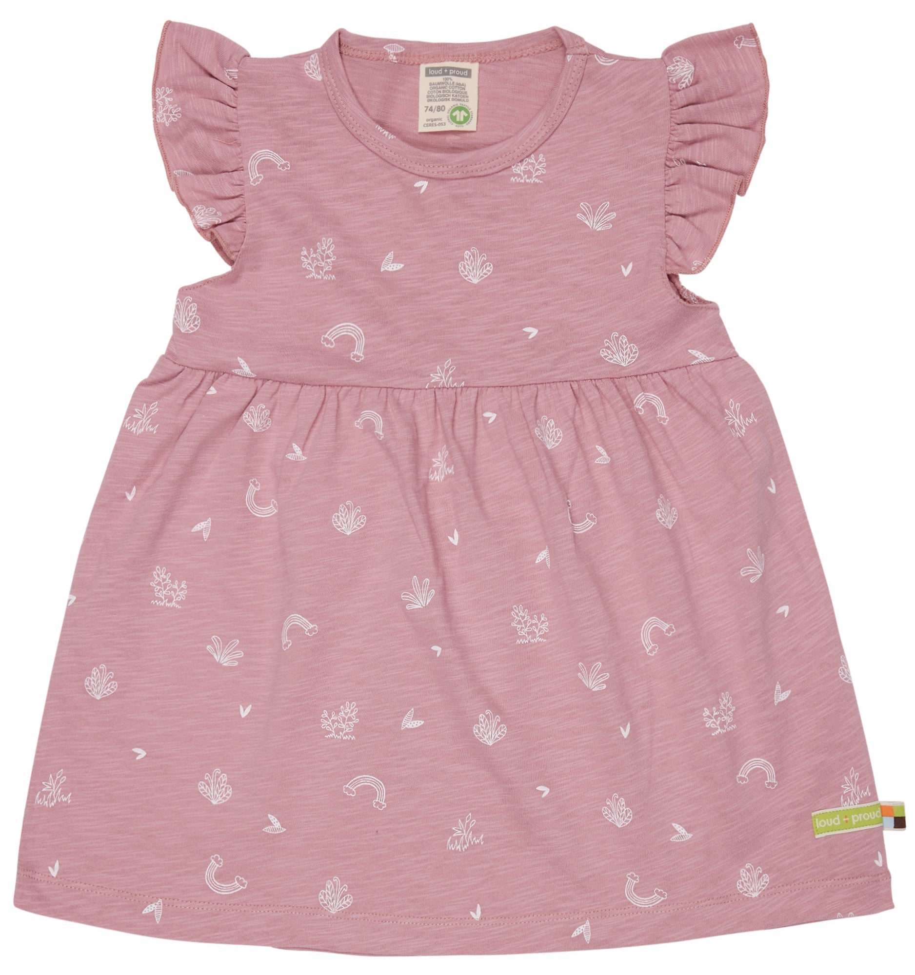 Kleid Slub Jersey - loud + proud - 6069 - ast - 74/80