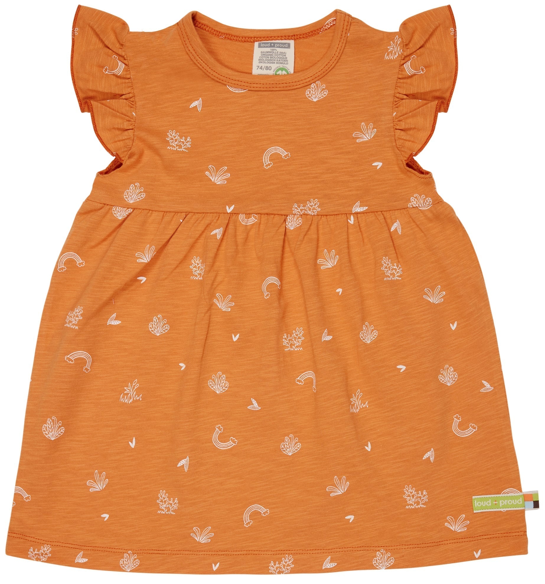 Kleid Slub Jersey - loud + proud - 6069 - car - 74/80