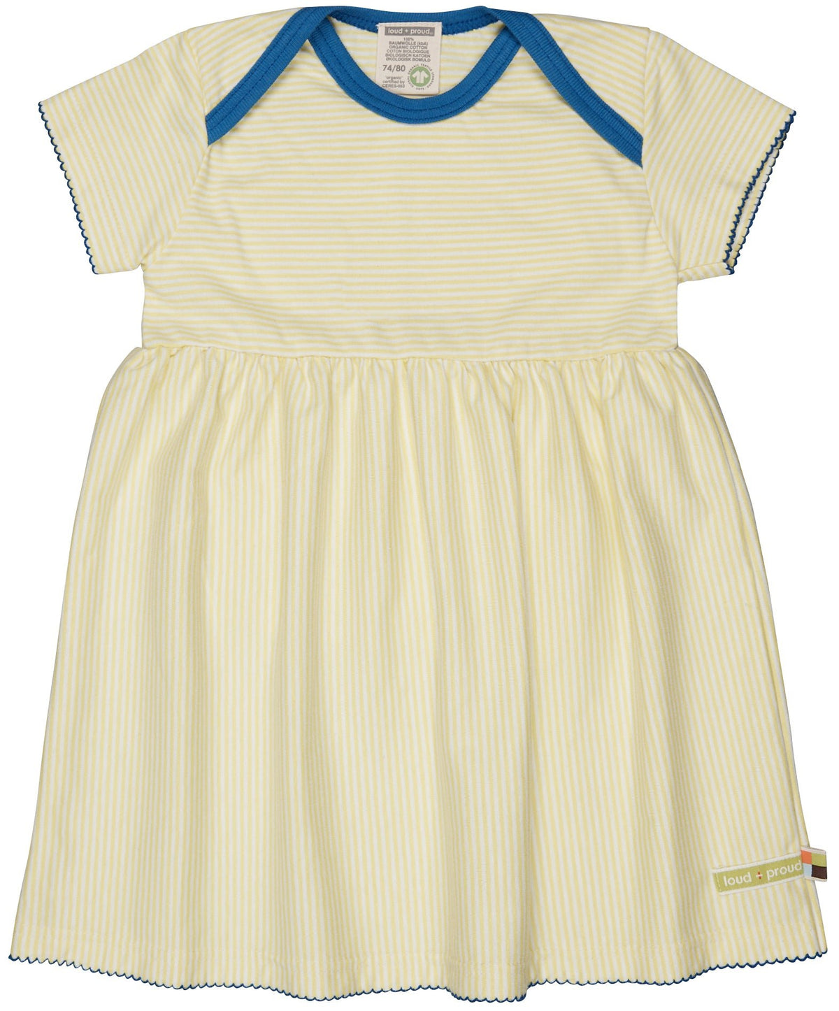 Kleid Streifen - loud + proud - 6025-le-74/80