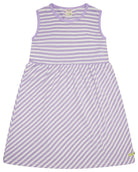 Kleid Streifen mit Leinen - loud + proud - 6080K - lil - 134/140