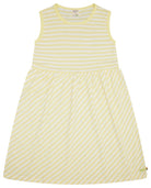 Kleid Streifen mit Leinen - loud + proud - 6080K - bl - 134/140