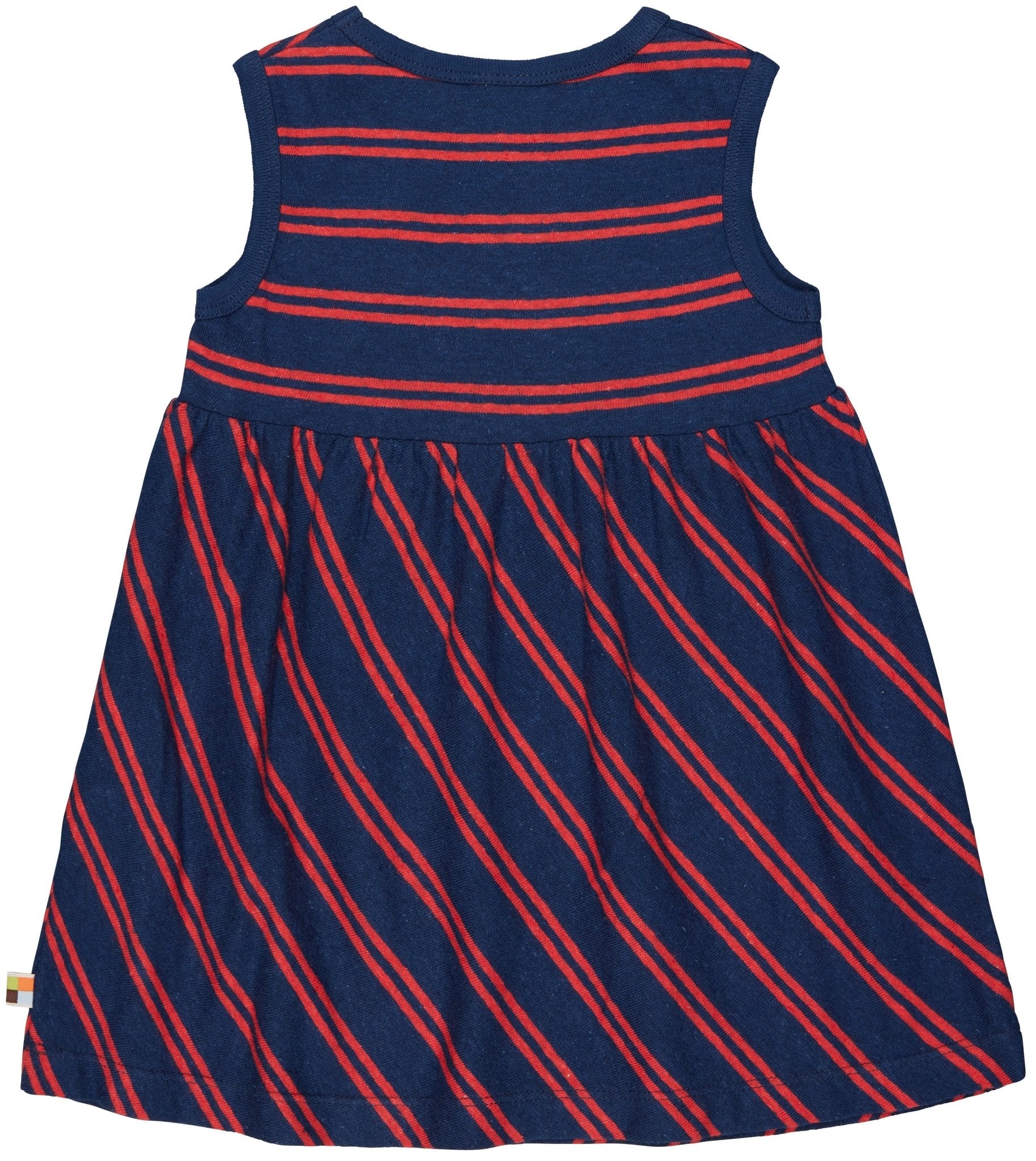  - Kleid Streifen mit Leinen - loud + proud - 6043-ul-74/80