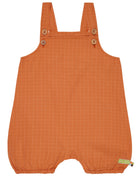 Kurze Latzhose aus feinem Karo - loud + proud - 4183 - car - 62/68