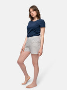 Lässige Short mit Leinen - Anteil - loud + proud - G413-ul-36