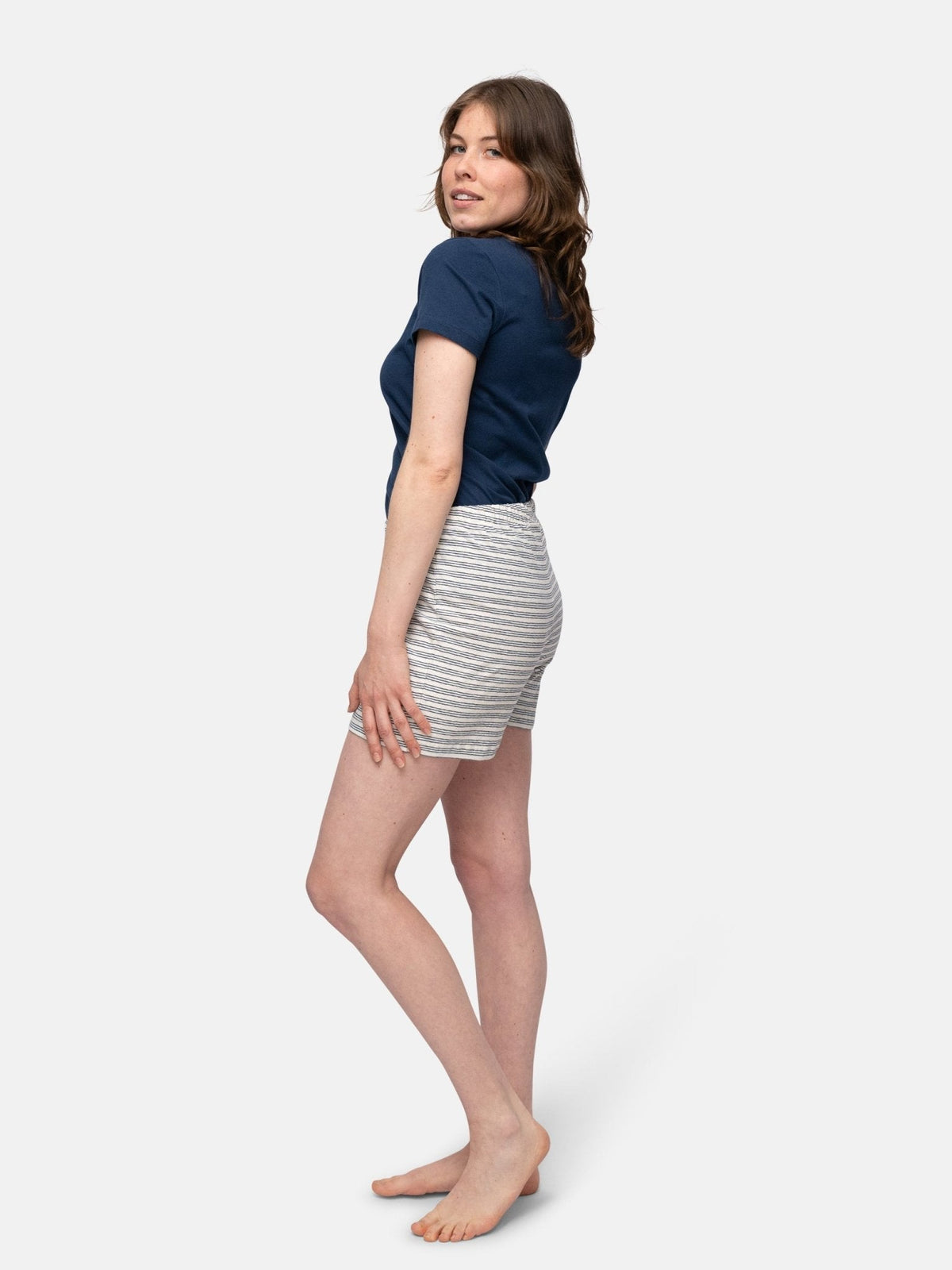 Lässige Short mit Leinen - Anteil - loud + proud - G413-ul-36