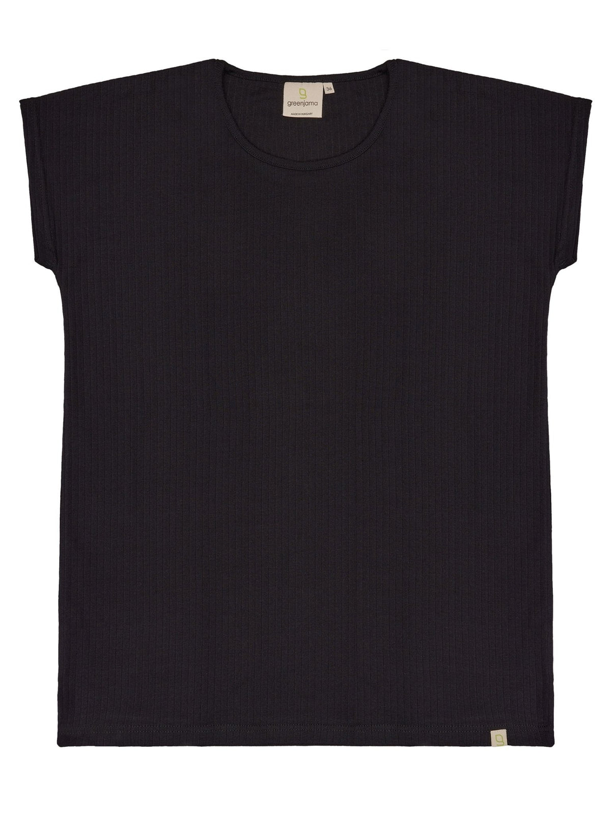 Lässiges T-Shirt aus Derby - Rib - loud + proud - G100-blk-36