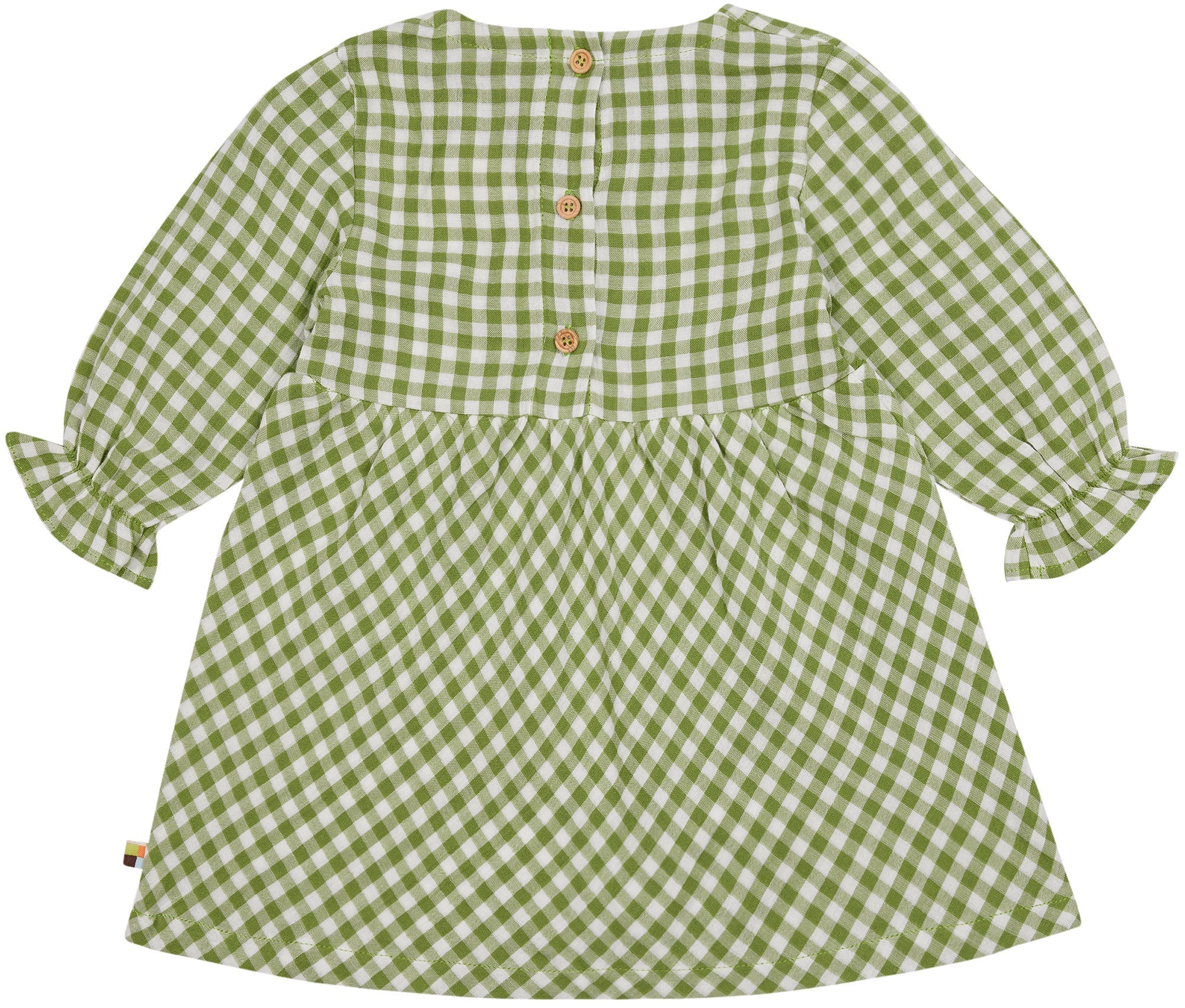  - Musselin Kleid mit Karo - loud + proud - 6077-grs-74/80