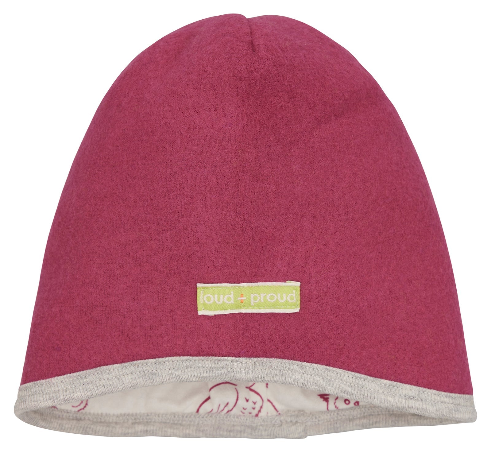 Mütze Wollfleece - loud + proud - 7176 - rou - 62/68