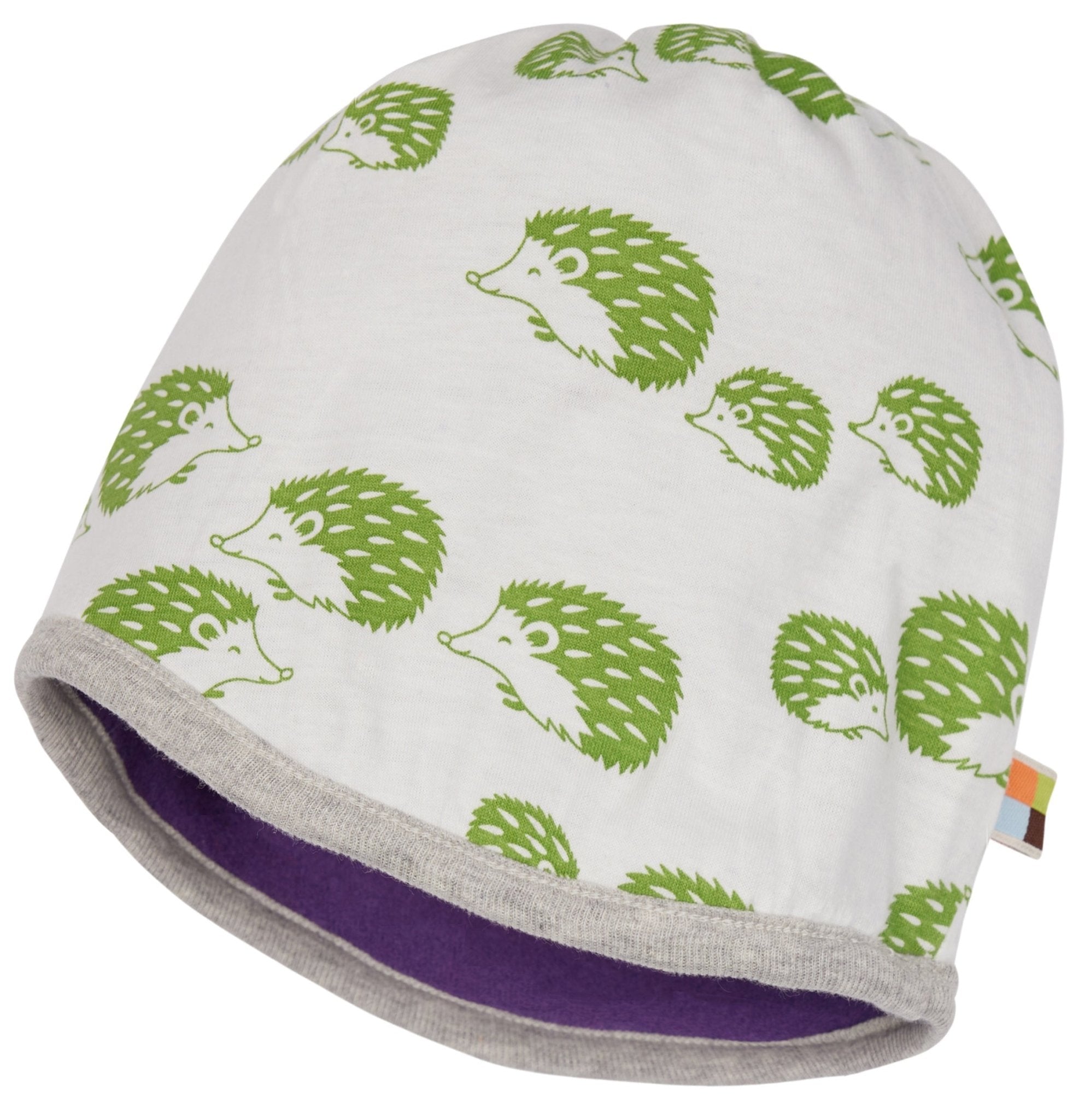 Mütze Wollfleece aus Bio - Wolle - loud + proud - 7158 - vio - 62/68