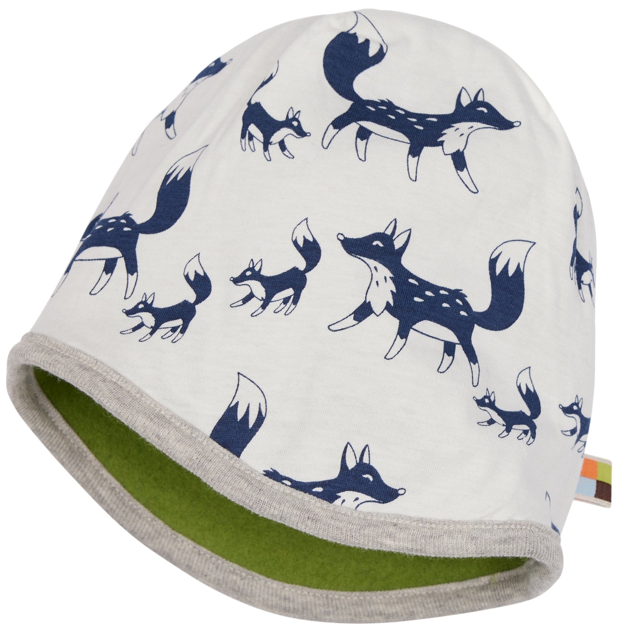 Mütze Wollfleece aus Bio - Wolle - loud + proud - 7158 - grs - 62/68