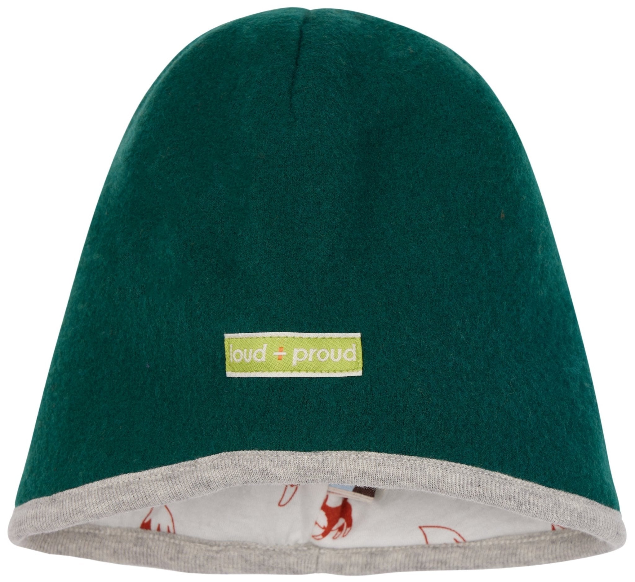 Mütze Wollfleece aus Bio - Wolle - loud + proud - 7158 - bot - 62/68