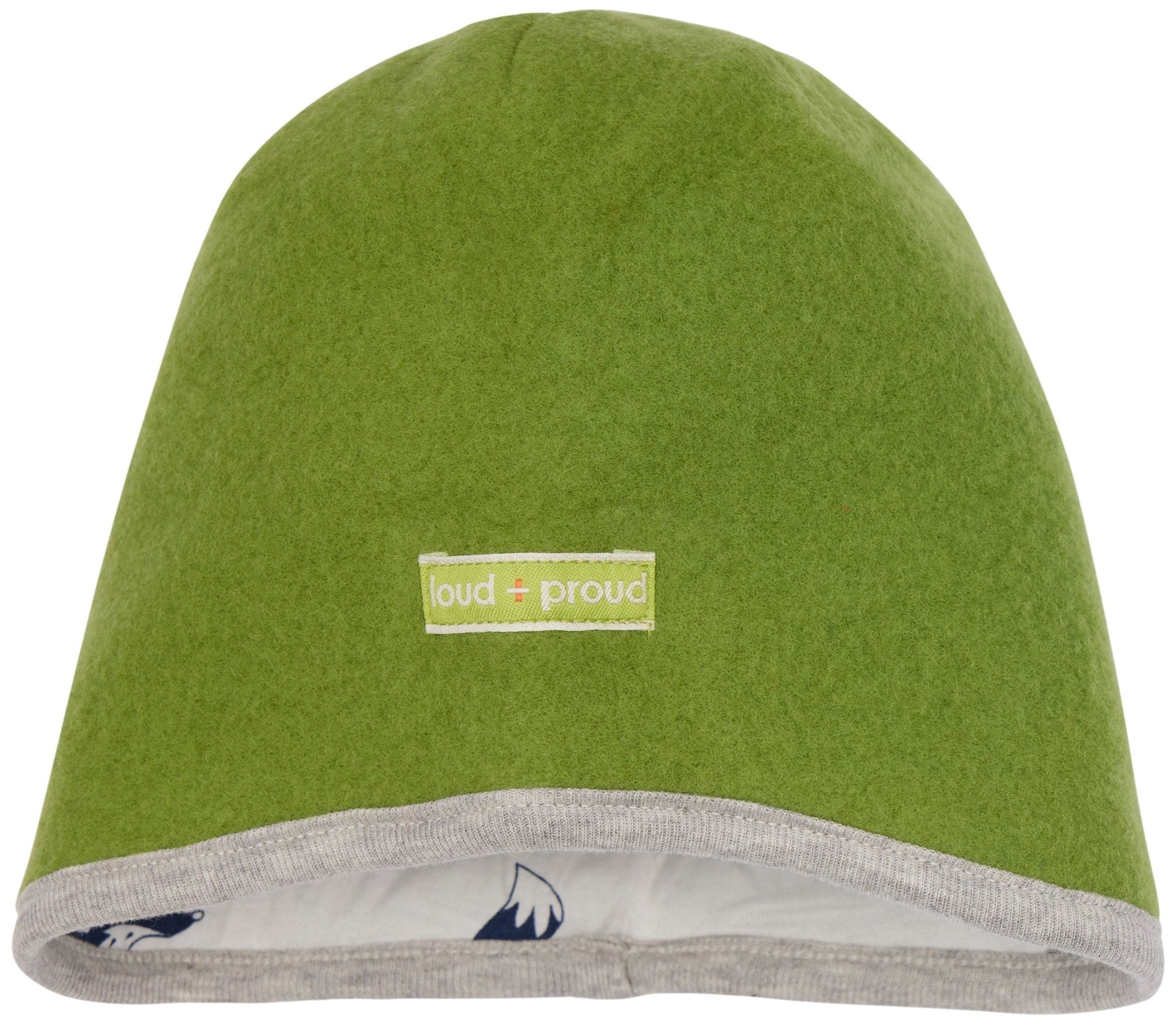 Mütze Wollfleece aus Bio - Wolle - loud + proud - 7158 - grs - 62/68