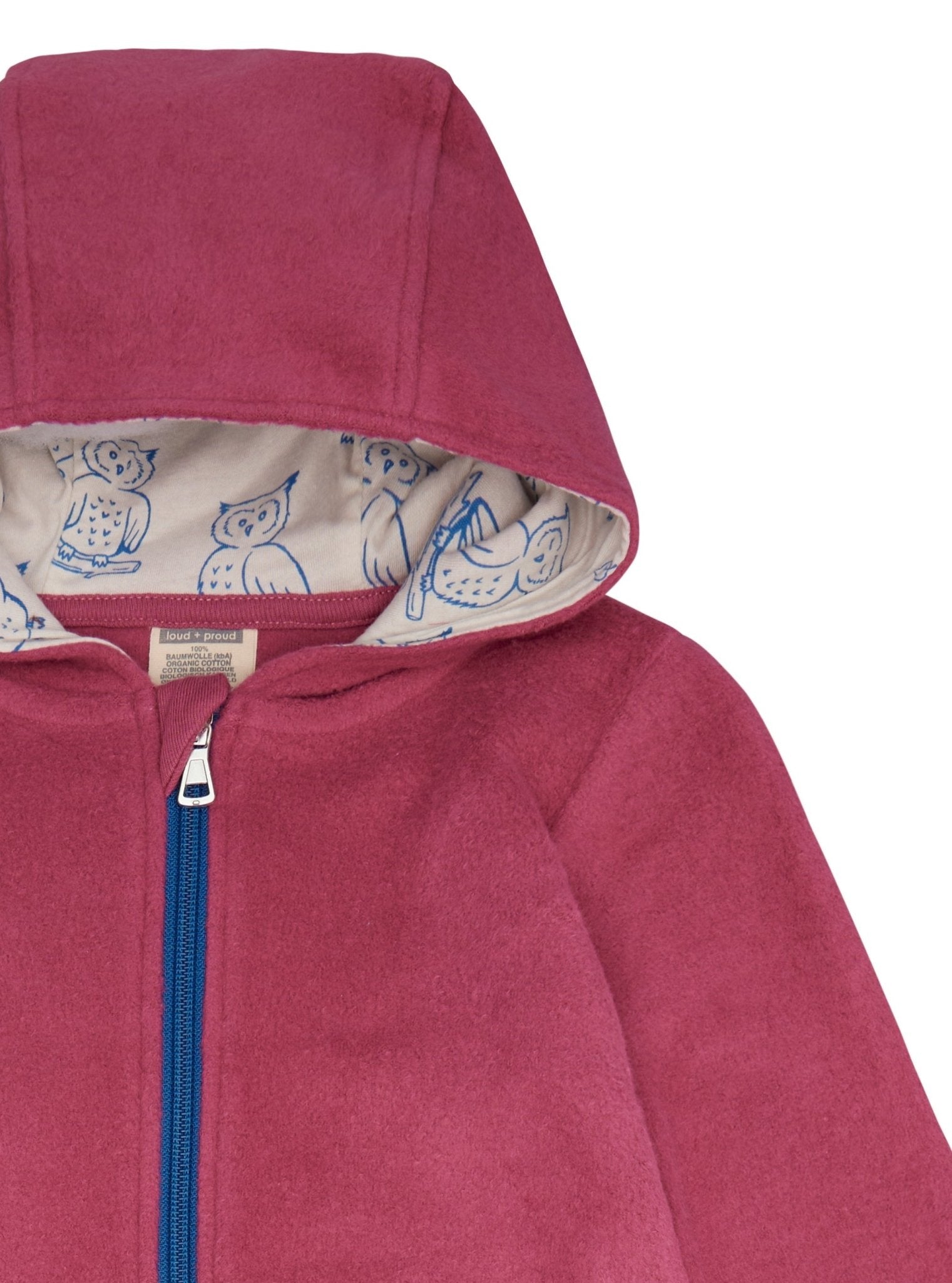 Overall aus Baumwoll - Fleece - loud + proud - 5151 - rou - 50/56