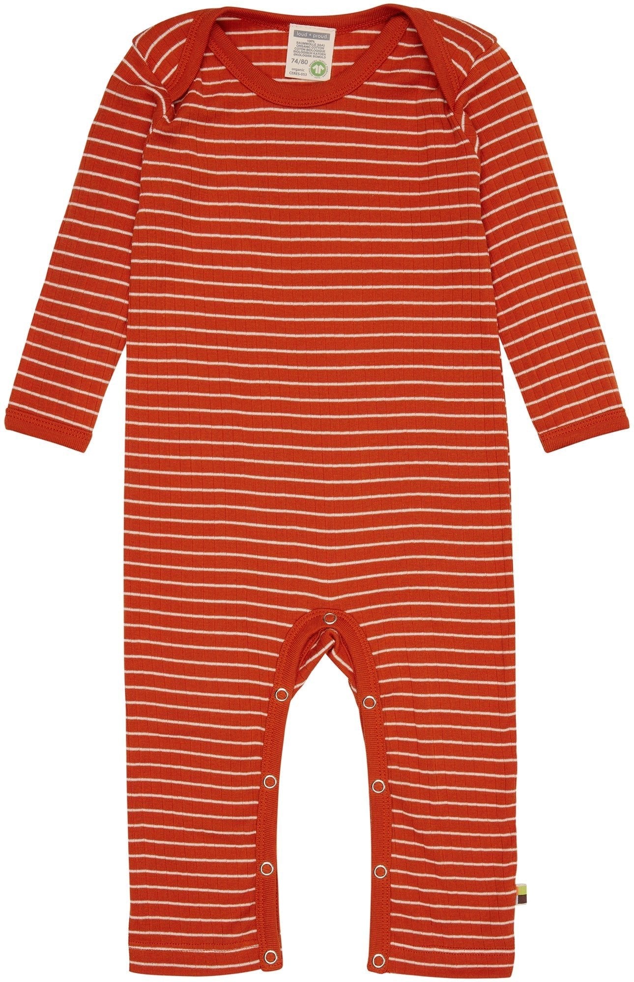 Overall langarm gestreift mit Rippe - loud + proud - 5133 - ter - 50/56