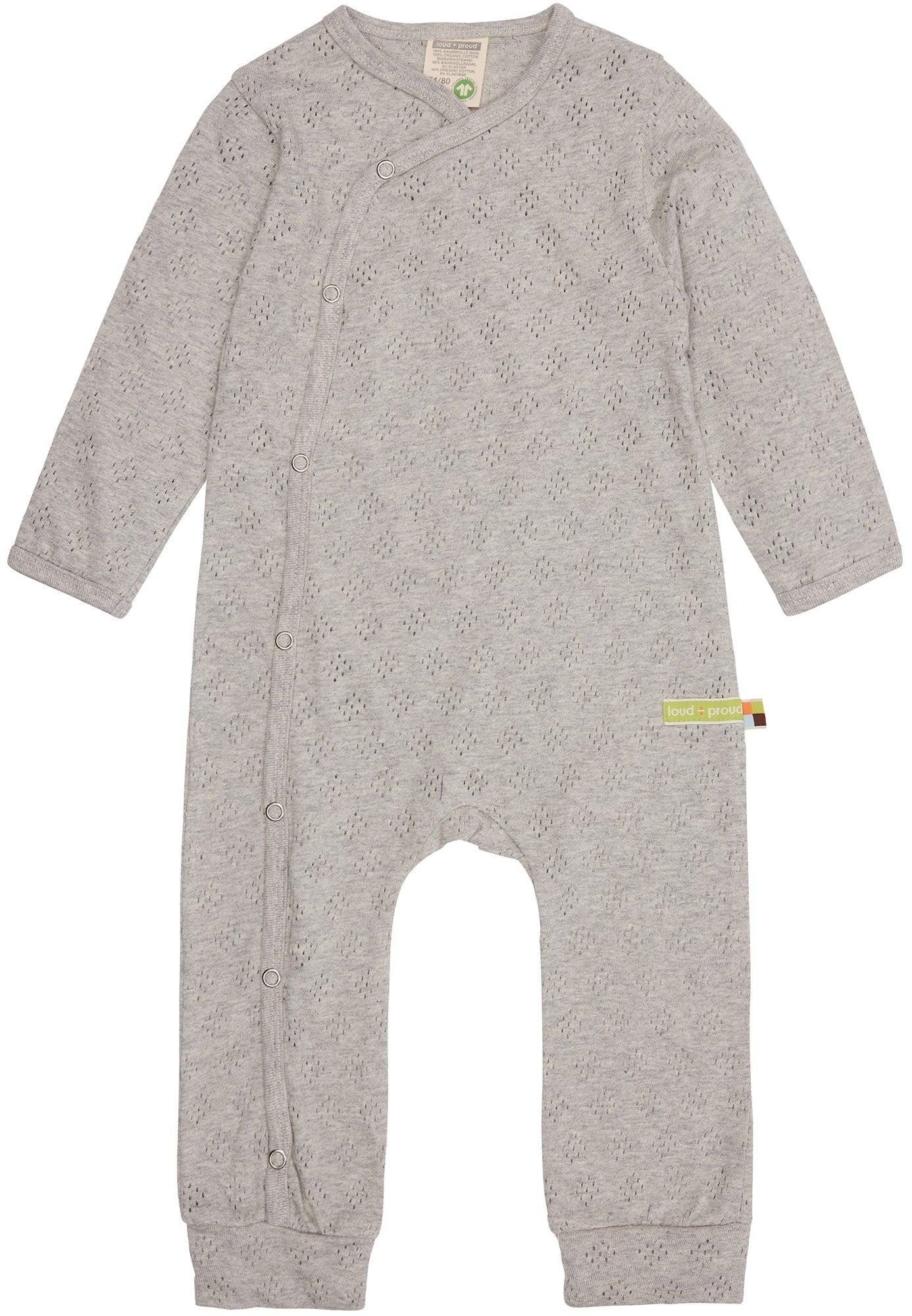 Overall mit Lochmuster - loud + proud - 5138 - sil - 50/56