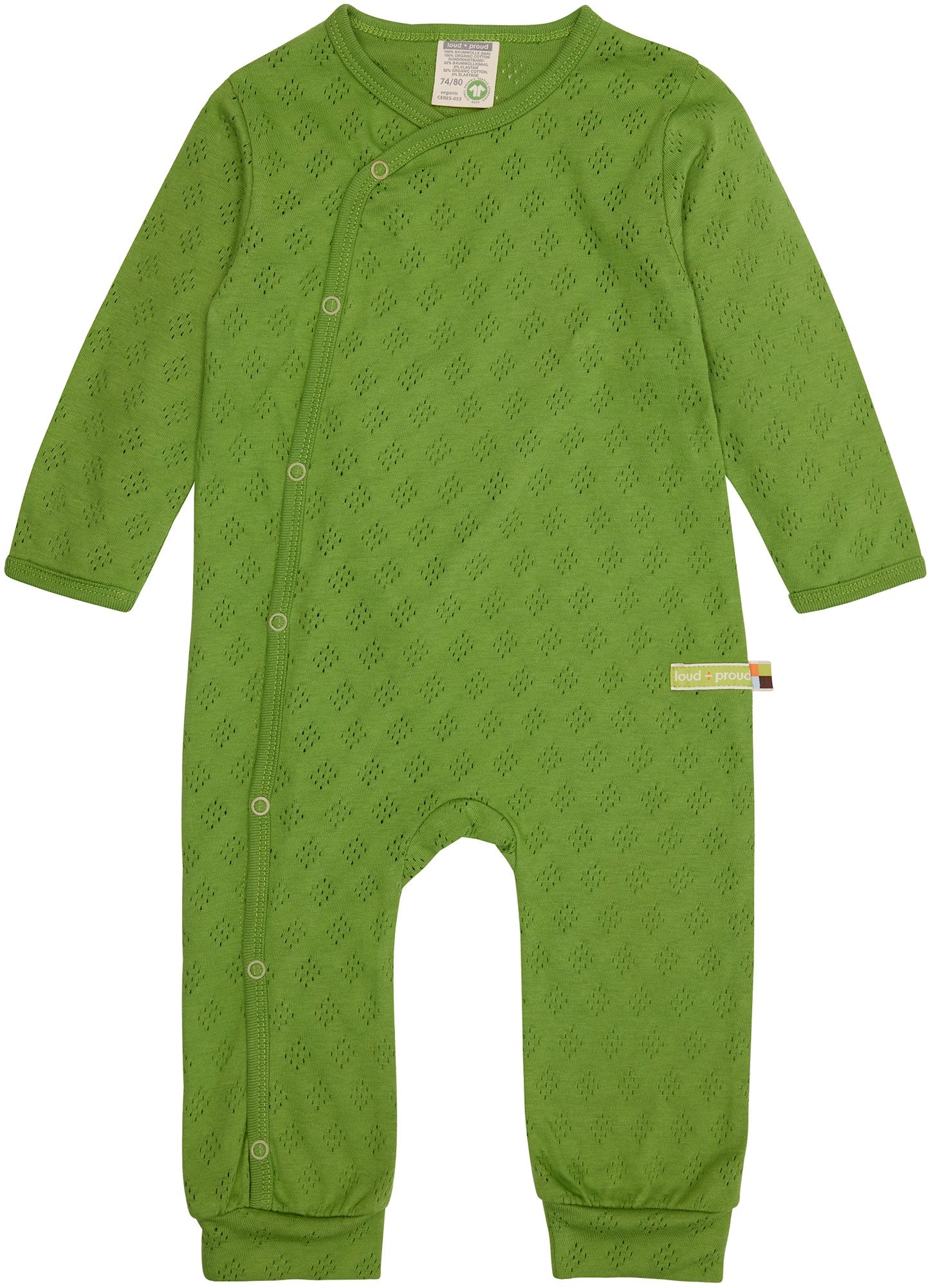 Overall mit Lochmuster - loud + proud - 5138 - grs - 50/56