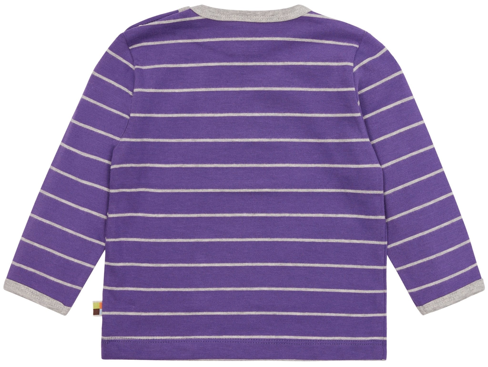 Shirt langarm gestreift - loud + proud - 1132 - vio - 62/68