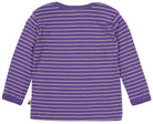 Shirt langarm gestreift mit Rippe - loud + proud - 1134 - vio - 62/68