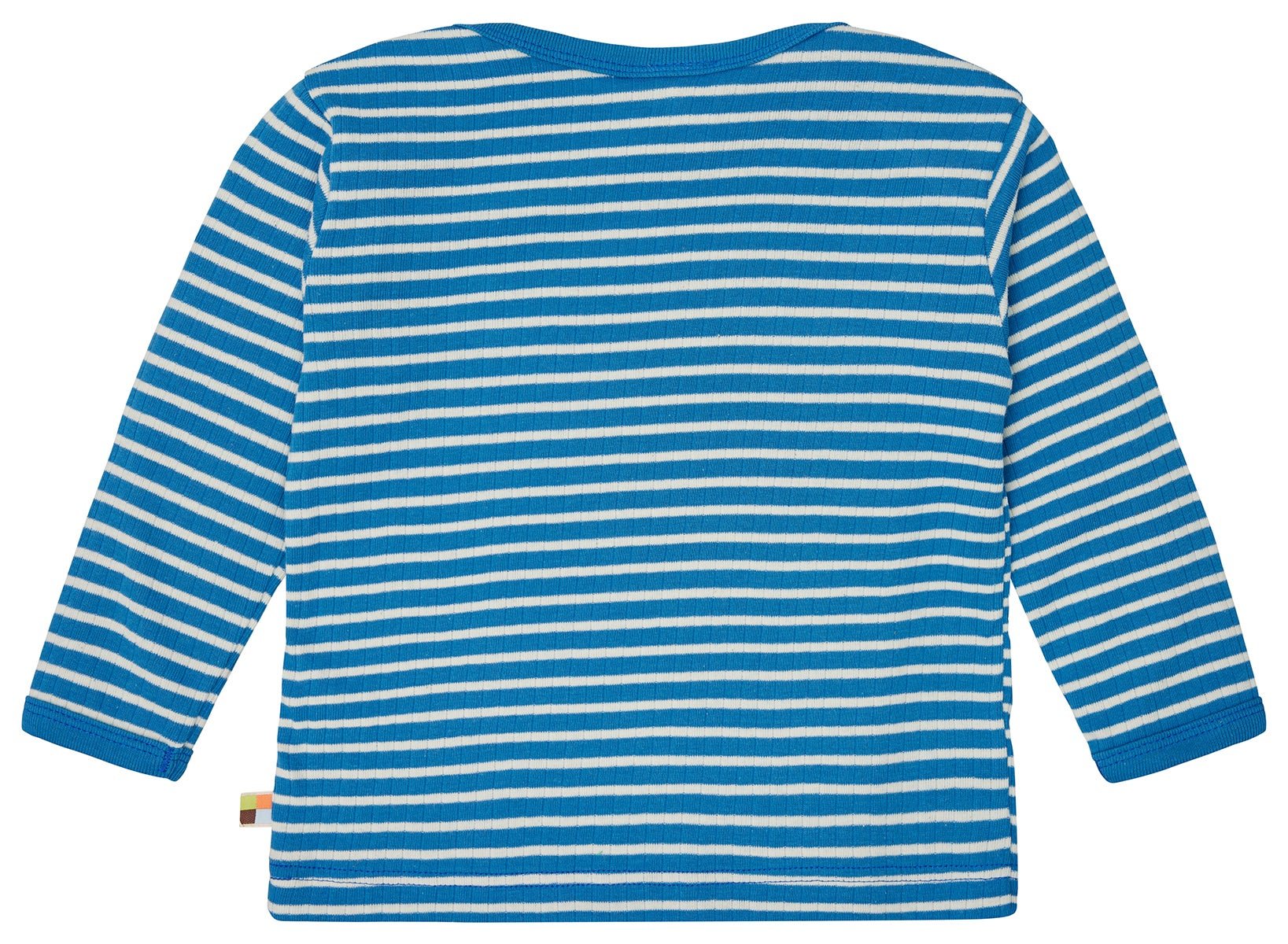  - Shirt langarm gestreift mit Rippe - loud + proud - 1162-azu-62/68