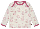 Shirt langarm mit Druck - loud + proud - 1157 - rou - 62/68