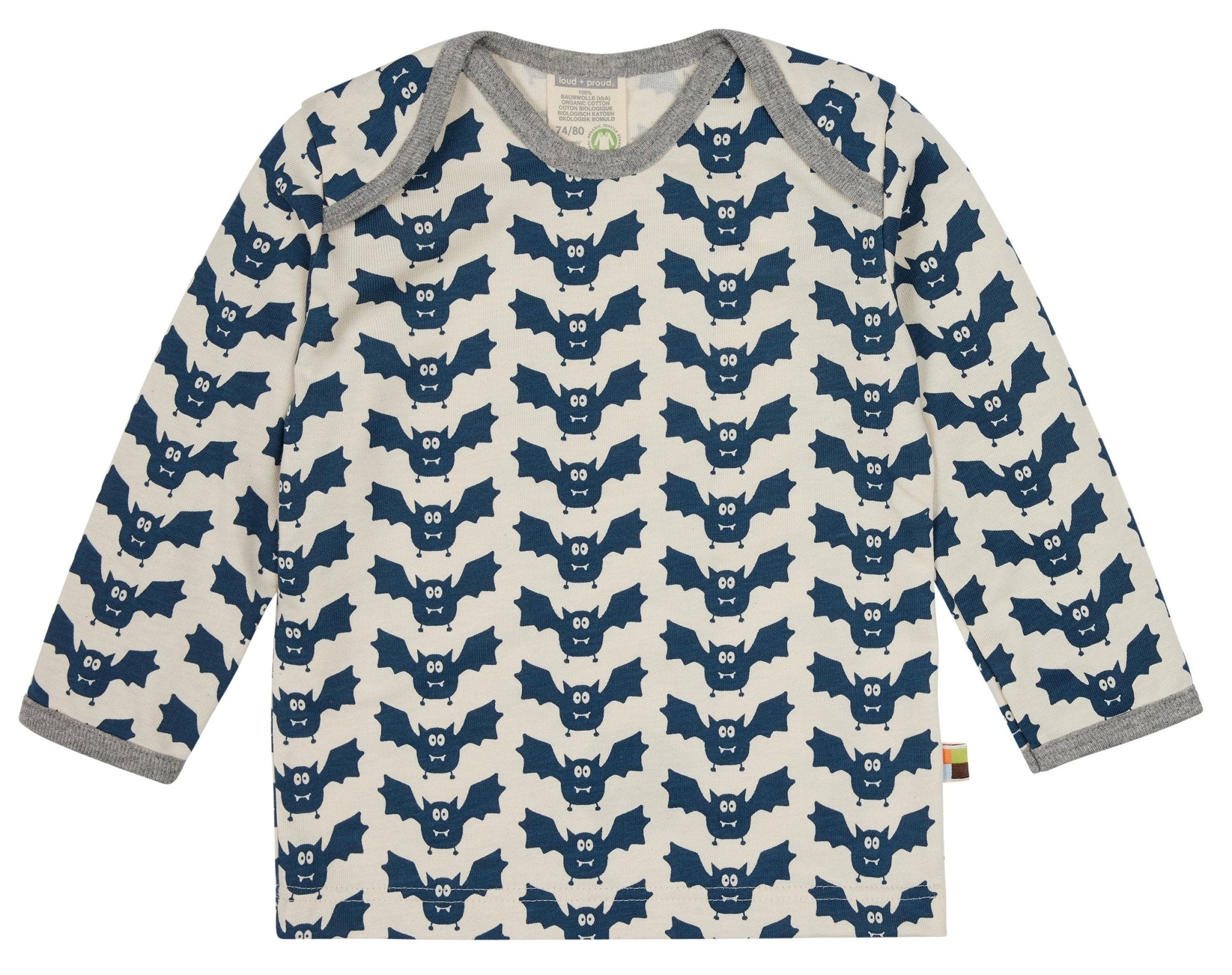 Shirt langarm mit Druck - loud + proud - 1112 - ul - 62/68