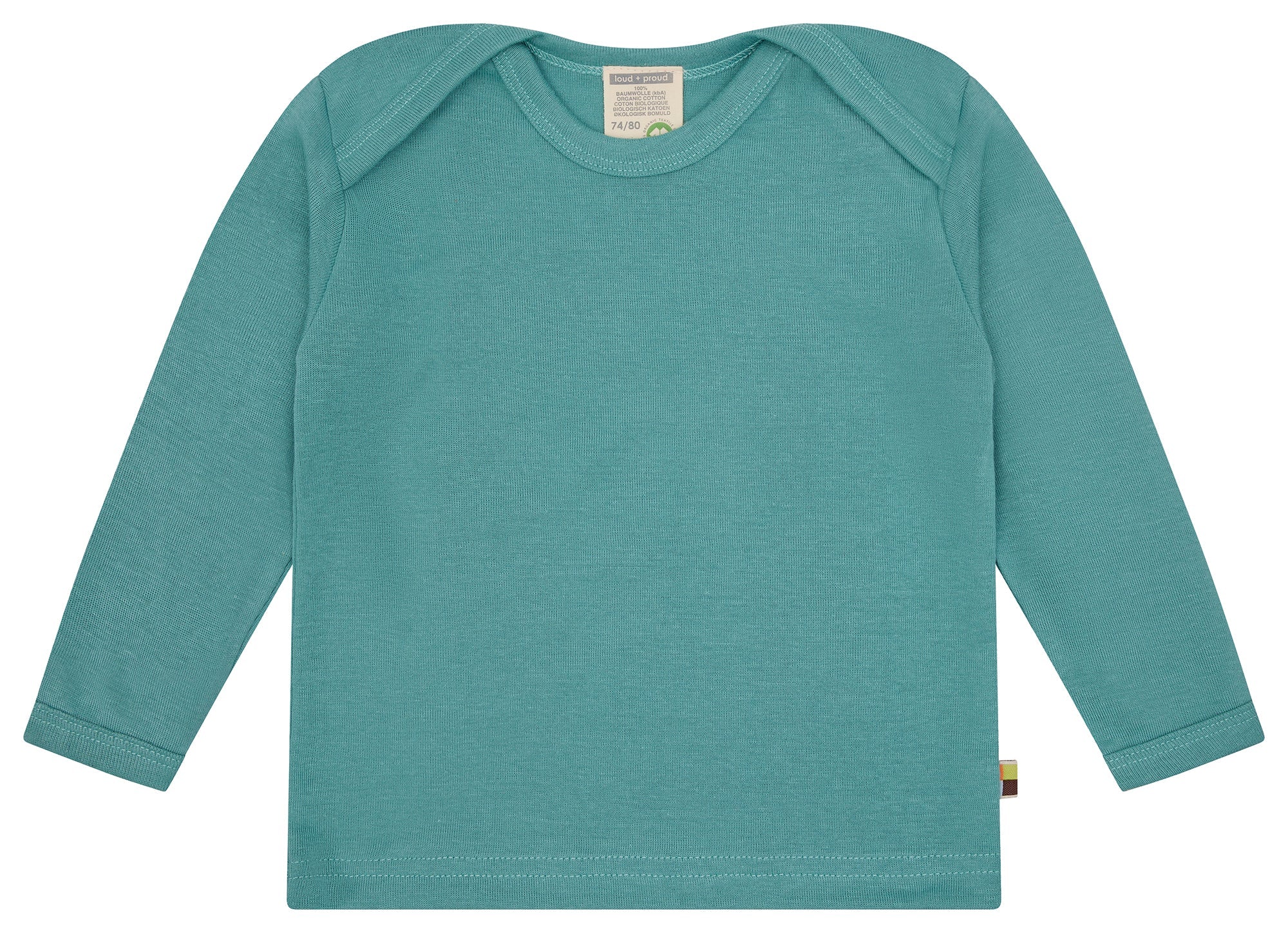 Shirt langarm uni - loud + proud - 1198 - ore - 62/68