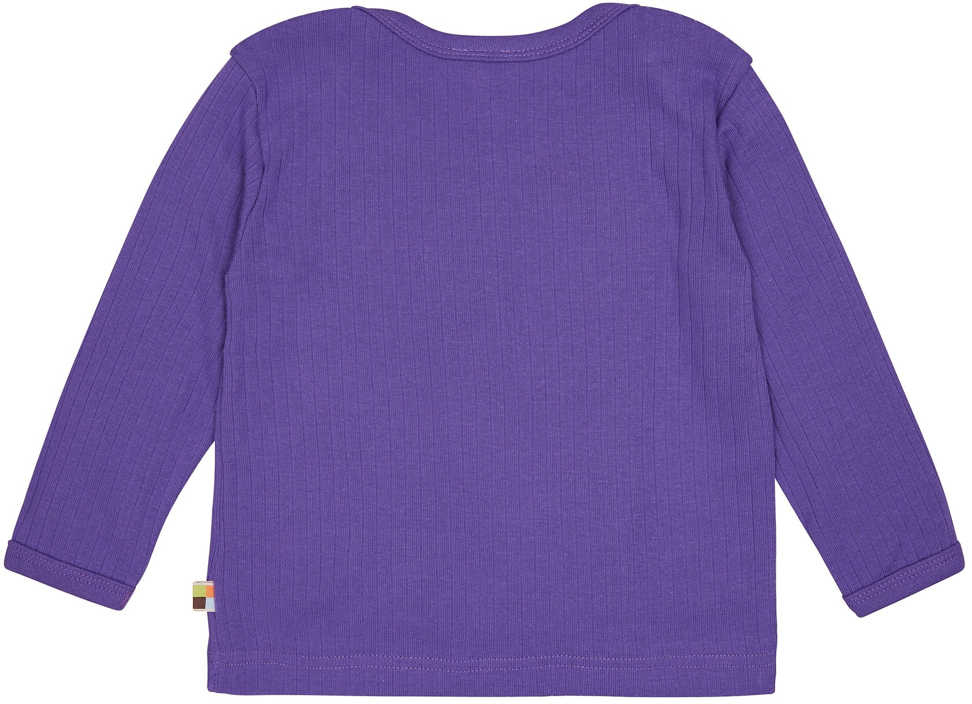 Shirt langarm Uni mit Rippe - loud + proud - 1133 - vio - 50/56