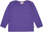 Shirt langarm Uni mit Rippe - loud + proud - 1133 - vio - 50/56