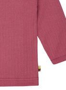 Shirt langarm Uni mit Rippe - loud + proud - 1163 - rou - 62/68